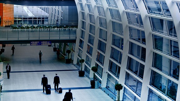Interior of an airport
